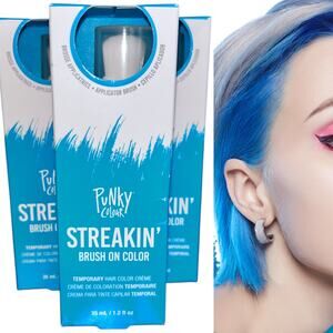 NIB Punky Colour Streakin' Brush on Color Blue 3 Pack Bundle 3 for $18